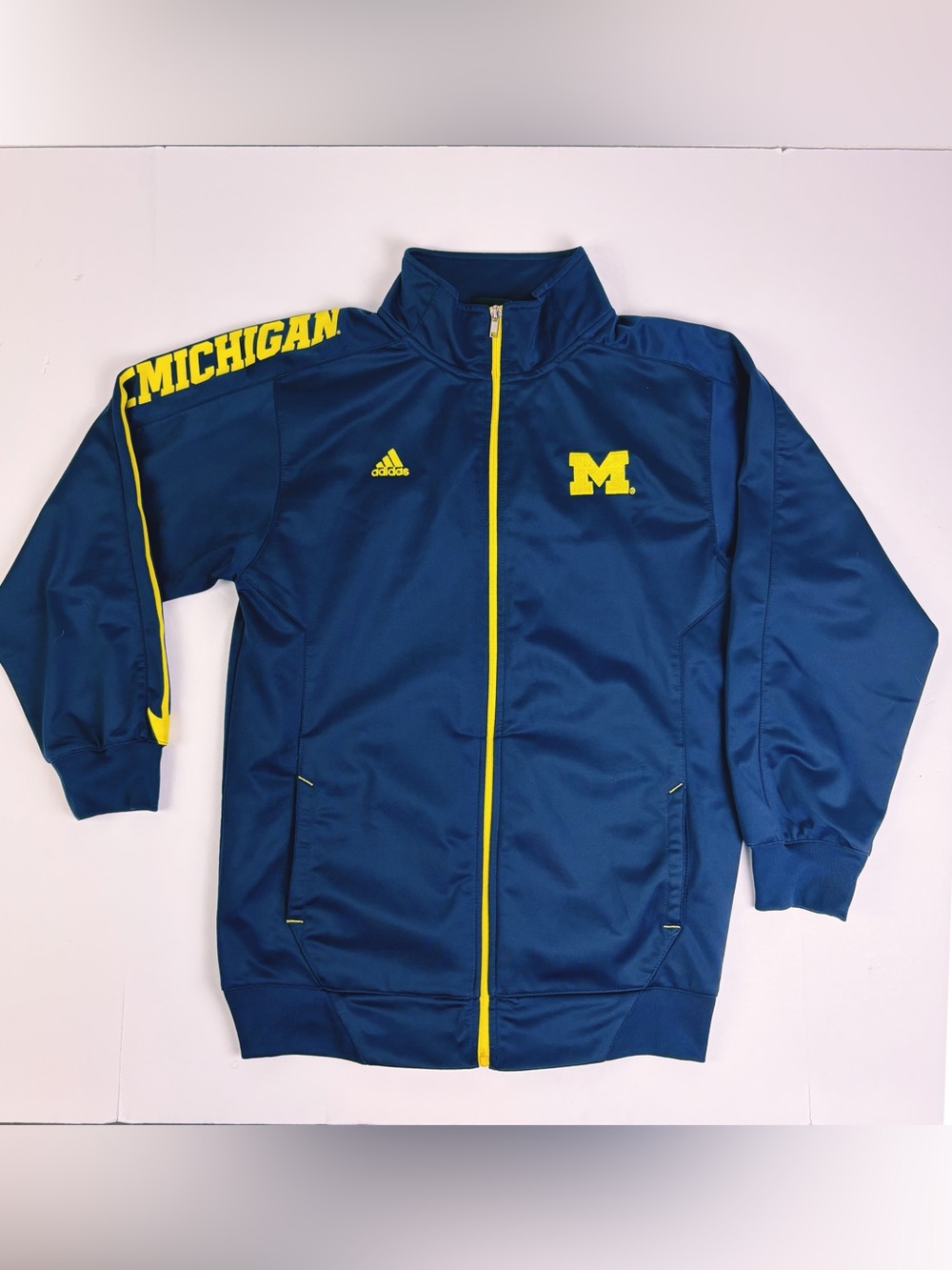 Adidas Michigan Wolverines Jacket Youth L
14/16 Full Zip Navy Maize NCAA